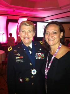 General Dunwoody and Dawn at V-Wise conference